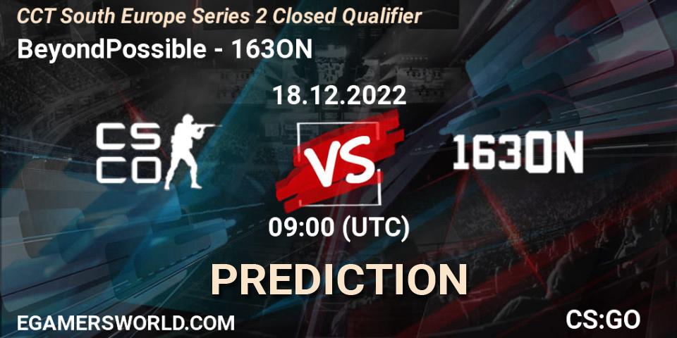 Pronóstico BeyondPossible - 163ON. 18.12.22, CS2 (CS:GO), CCT South Europe Series 2 Closed Qualifier