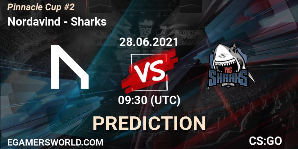 Pronóstico Nordavind - Sharks. 28.06.2021 at 09:30, Counter-Strike (CS2), Pinnacle Cup #2