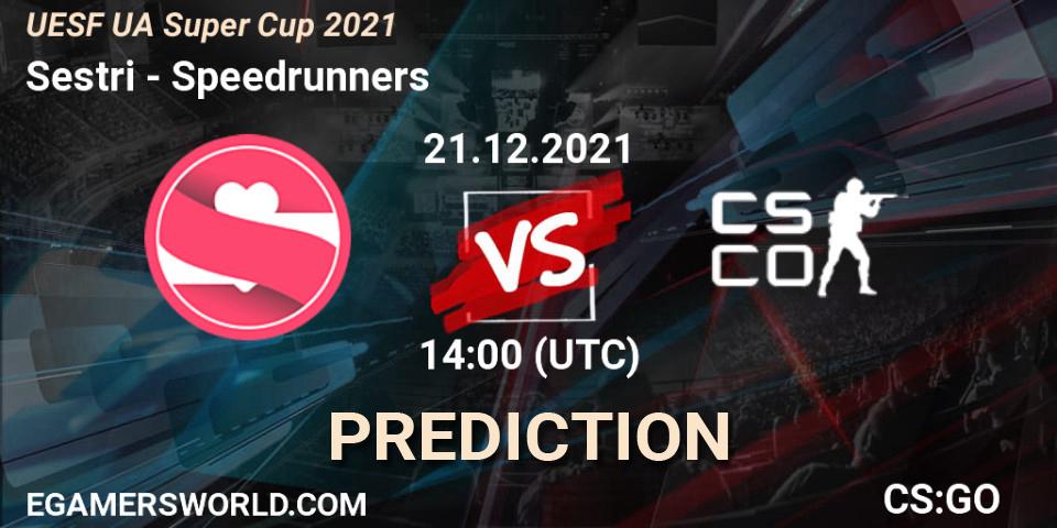 Pronóstico Sestri - Speedrunners. 22.12.2021 at 14:00, Counter-Strike (CS2), UESF Ukrainian Super Cup 2021