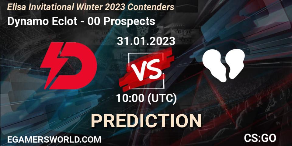 Pronóstico Dynamo Eclot - 00 Prospects. 31.01.23, CS2 (CS:GO), Elisa Invitational Winter 2023 Contenders