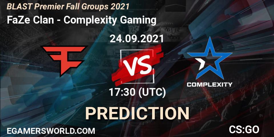 Pronóstico FaZe Clan - Complexity Gaming. 24.09.2021 at 18:30, Counter-Strike (CS2), BLAST Premier Fall Groups 2021