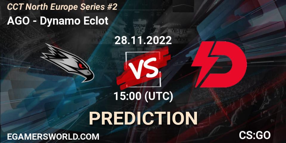Pronóstico AGO - Dynamo Eclot. 28.11.2022 at 15:15, Counter-Strike (CS2), CCT North Europe Series #2