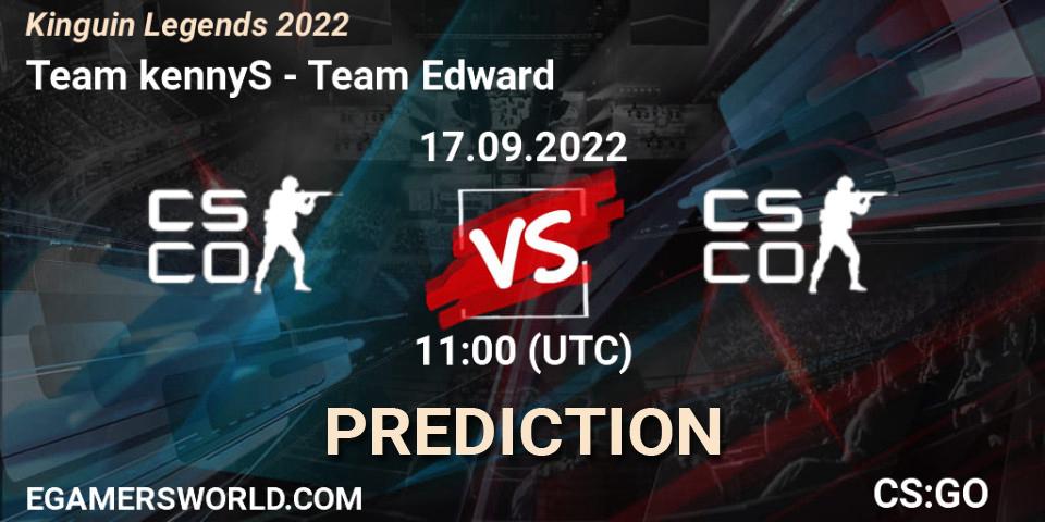 Pronóstico Team kennyS - Team Edward. 17.09.2022 at 11:35, Counter-Strike (CS2), Kinguin Legends 2022