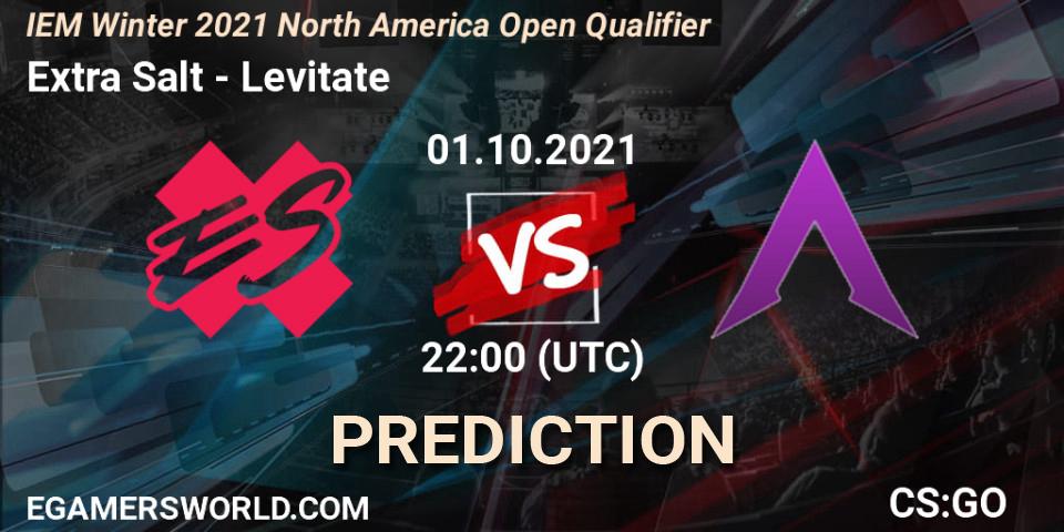 Pronóstico Extra Salt - Levitate. 01.10.2021 at 22:00, Counter-Strike (CS2), IEM Winter 2021 North America Open Qualifier