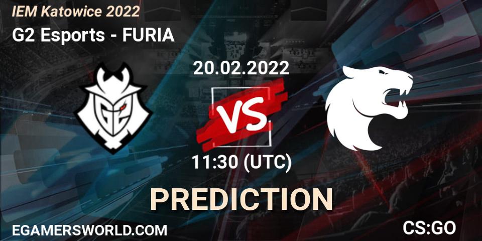 Pronóstico G2 Esports - FURIA. 20.02.2022 at 11:30, Counter-Strike (CS2), IEM Katowice 2022