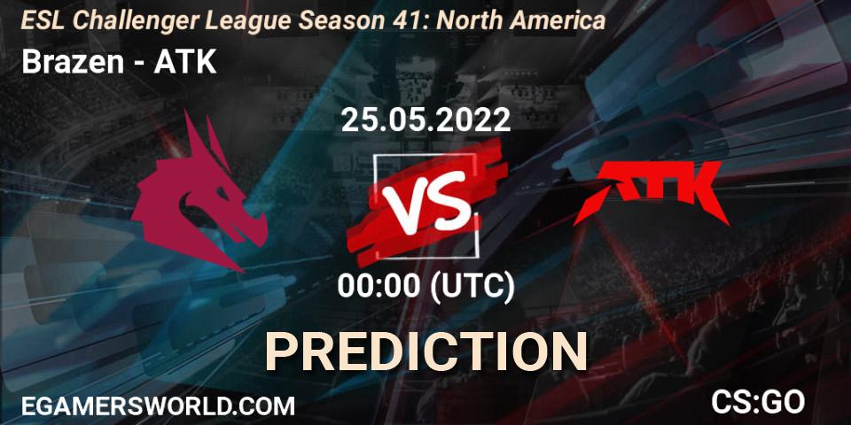 Pronóstico Brazen - ATK. 25.05.2022 at 00:00, Counter-Strike (CS2), ESL Challenger League Season 41: North America