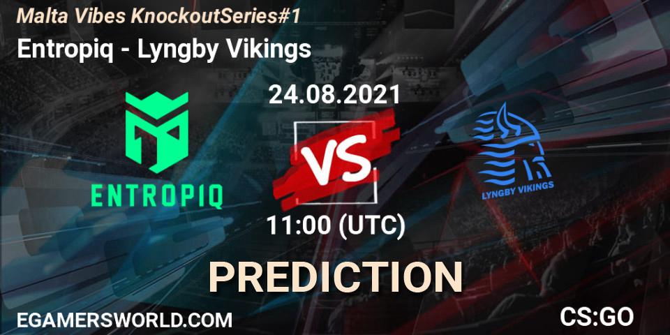 Pronóstico Entropiq - Lyngby Vikings. 24.08.2021 at 14:00, Counter-Strike (CS2), Malta Vibes Knockout Series #1