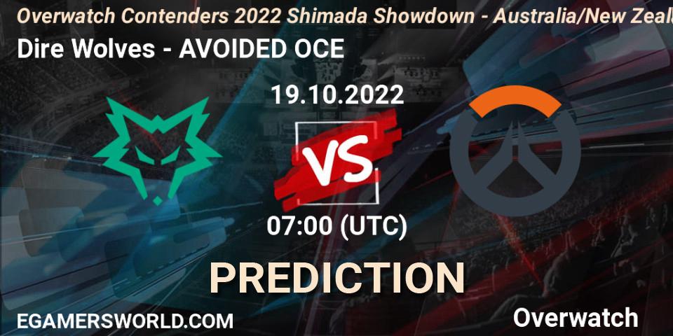 Pronóstico Dire Wolves - AVOIDED OCE. 19.10.2022 at 07:00, Overwatch, Overwatch Contenders 2022 Shimada Showdown - Australia/New Zealand - October