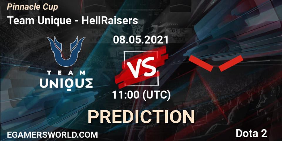 Pronóstico Team Unique - HellRaisers. 08.05.2021 at 11:03, Dota 2, Pinnacle Cup 2021 Dota 2