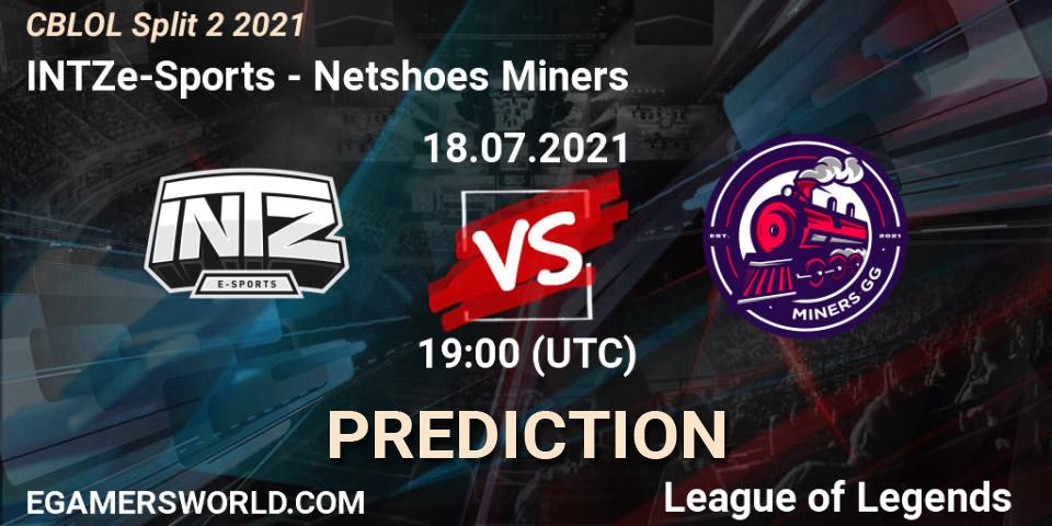 Pronóstico INTZ e-Sports - Netshoes Miners. 18.07.2021 at 19:00, LoL, CBLOL Split 2 2021