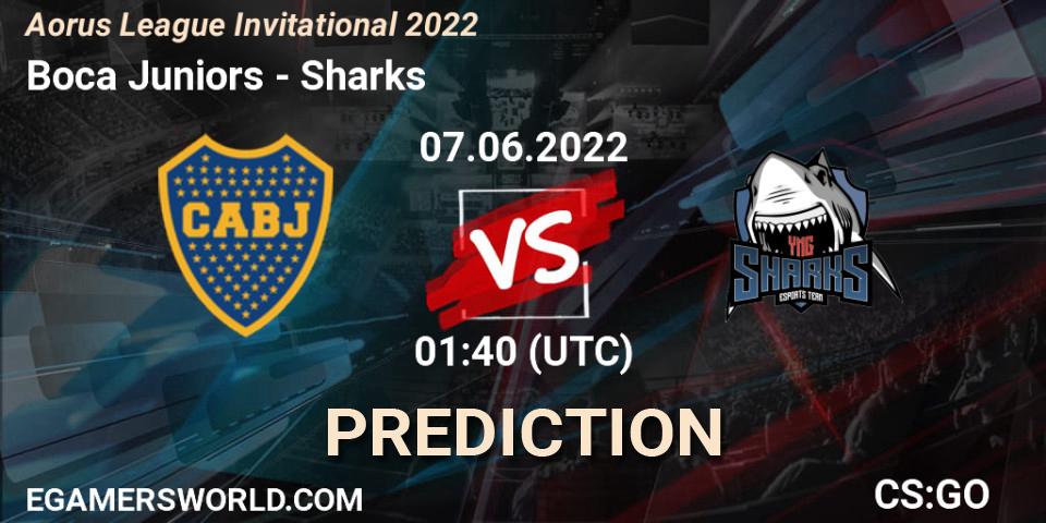 Pronóstico Boca Juniors - Sharks. 07.06.2022 at 01:30, Counter-Strike (CS2), Aorus League Invitational 2022