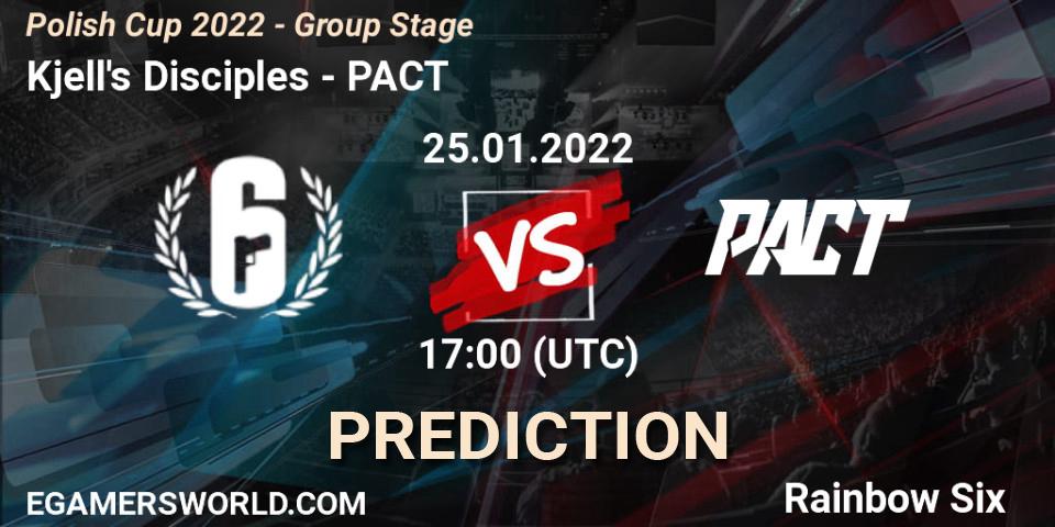Pronóstico Kjell's Disciples - PACT. 25.01.2022 at 17:00, Rainbow Six, Polish Cup 2022 - Group Stage