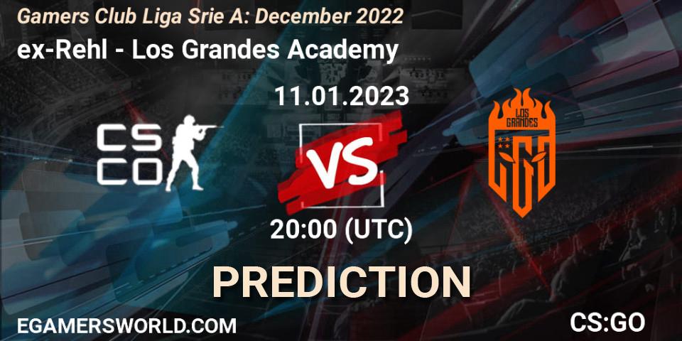 Pronóstico ex-Rehl - Los Grandes Academy. 11.01.2023 at 20:00, Counter-Strike (CS2), Gamers Club Liga Série A: December 2022