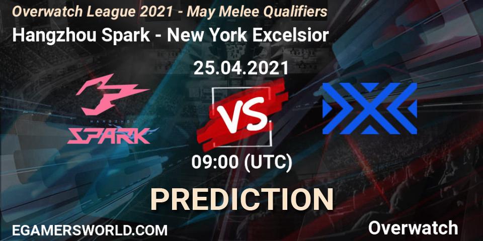 Pronóstico Hangzhou Spark - New York Excelsior. 25.04.2021 at 09:00, Overwatch, Overwatch League 2021 - May Melee Qualifiers
