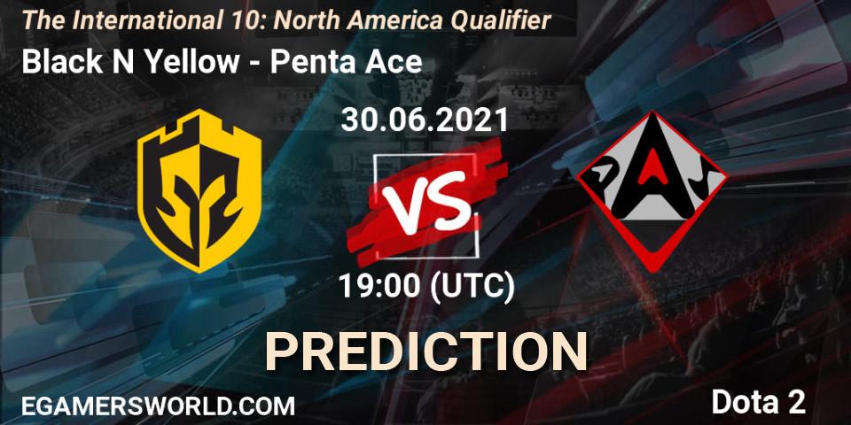 Pronóstico Black N Yellow - Penta Ace. 30.06.2021 at 17:55, Dota 2, The International 10: North America Qualifier