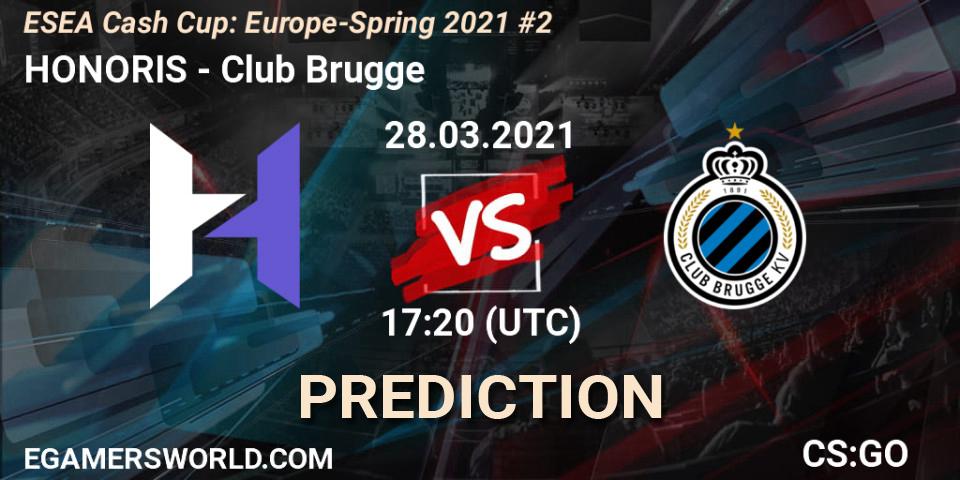 Pronóstico HONORIS - Club Brugge. 28.03.21, CS2 (CS:GO), ESEA Cash Cup: Europe - Spring 2021 #2