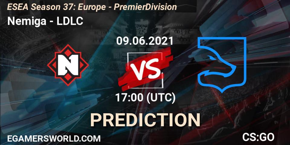 Pronóstico Nemiga - LDLC. 09.06.2021 at 17:00, Counter-Strike (CS2), ESEA Season 37: Europe - Premier Division