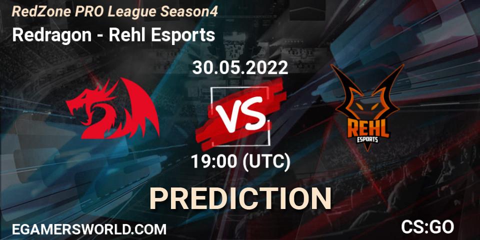 Pronóstico Redragon - Rehl Esports. 30.05.2022 at 19:00, Counter-Strike (CS2), RedZone PRO League Season 4