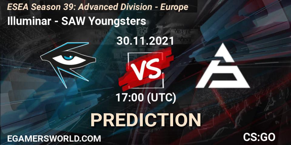 Pronóstico Illuminar - SAW Youngsters. 30.11.2021 at 17:00, Counter-Strike (CS2), ESEA Season 39: Advanced Division - Europe