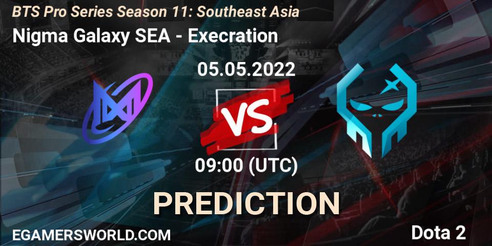 Pronóstico Nigma Galaxy SEA - Execration. 05.05.2022 at 09:01, Dota 2, BTS Pro Series Season 11: Southeast Asia
