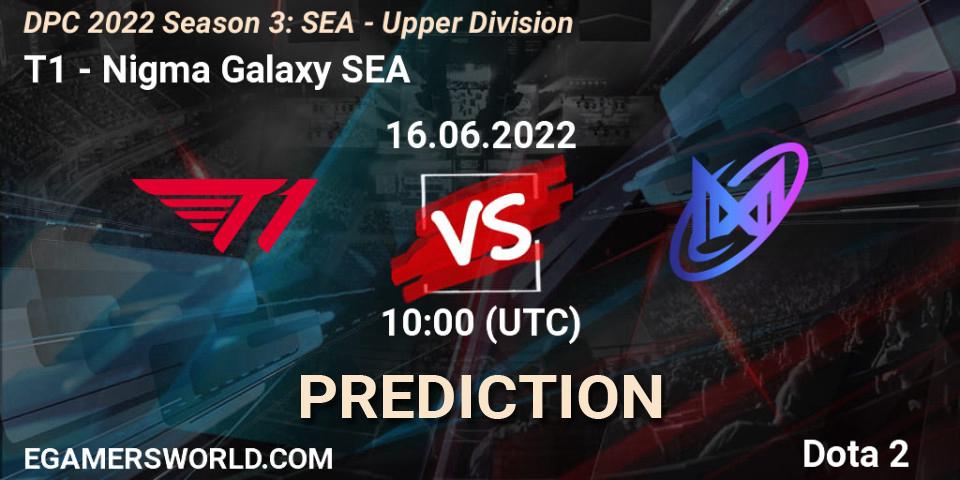 Pronóstico T1 - Nigma Galaxy SEA. 16.06.2022 at 10:02, Dota 2, DPC SEA 2021/2022 Tour 3: Division I