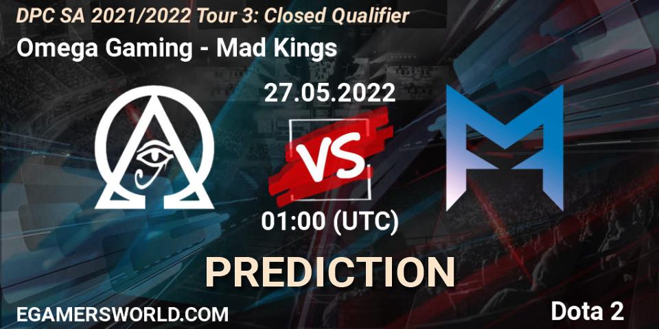 Pronóstico Omega Gaming - Mad Kings. 27.05.2022 at 01:11, Dota 2, DPC SA 2021/2022 Tour 3: Closed Qualifier