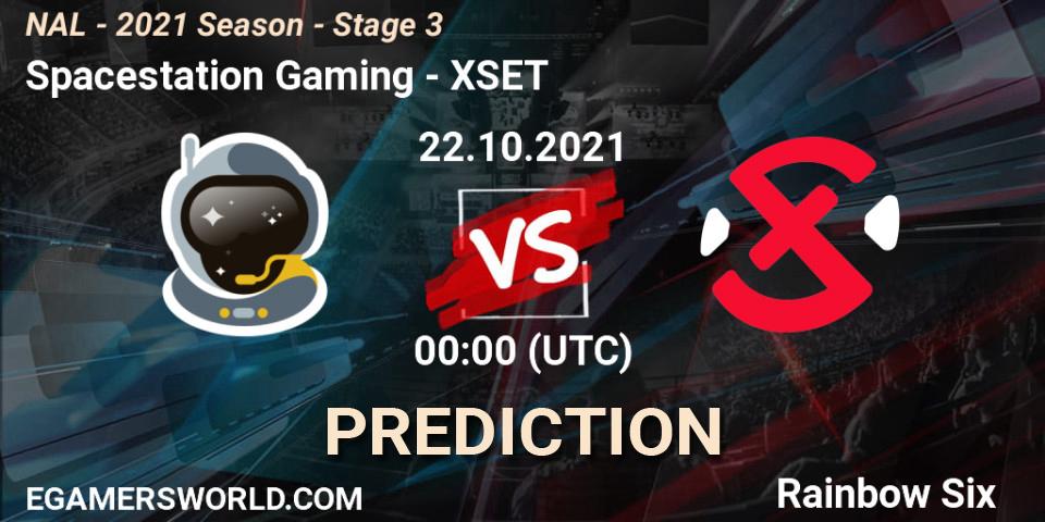 Pronóstico Spacestation Gaming - XSET. 22.10.2021 at 00:00, Rainbow Six, NAL - 2021 Season - Stage 3