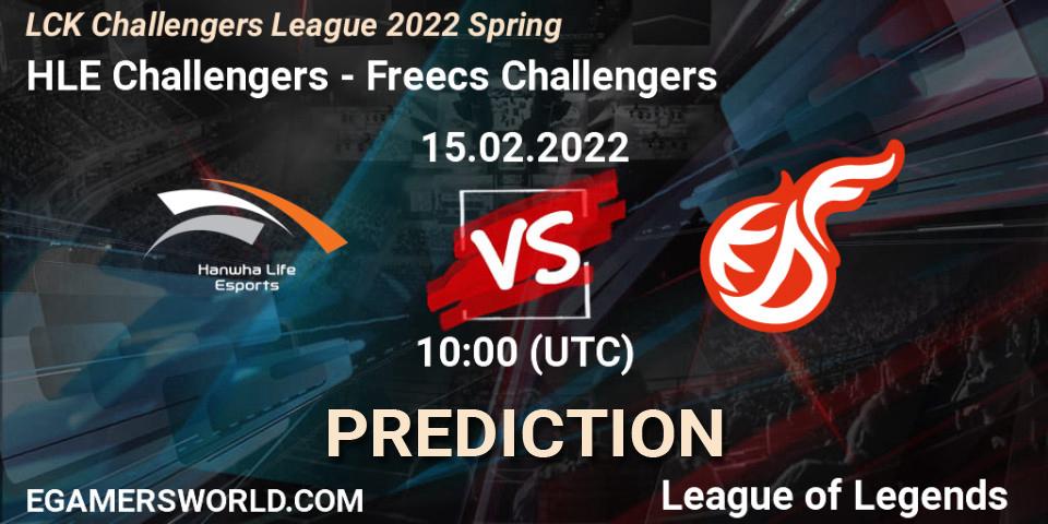 Pronóstico HLE Challengers - Freecs Challengers. 15.02.2022 at 10:00, LoL, LCK Challengers League 2022 Spring