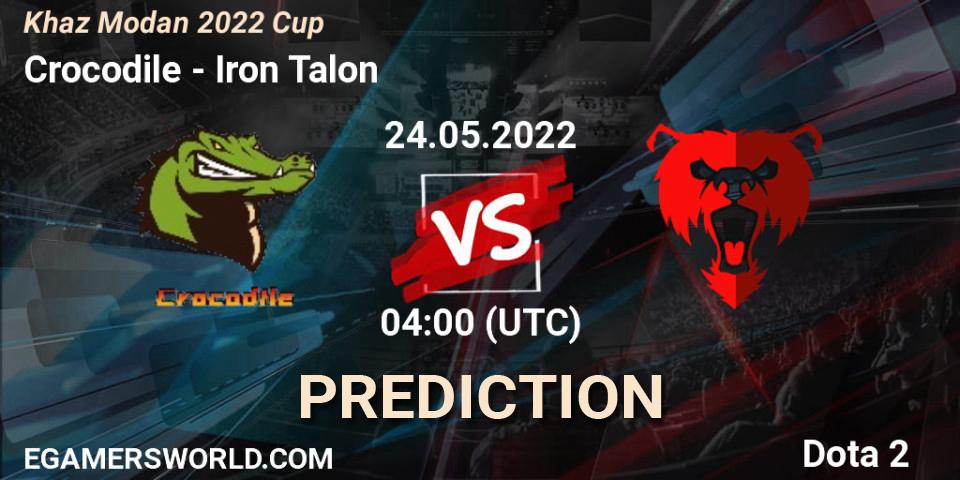 Pronóstico Crocodile - Iron Talon. 24.05.2022 at 04:14, Dota 2, Khaz Modan 2022 Cup