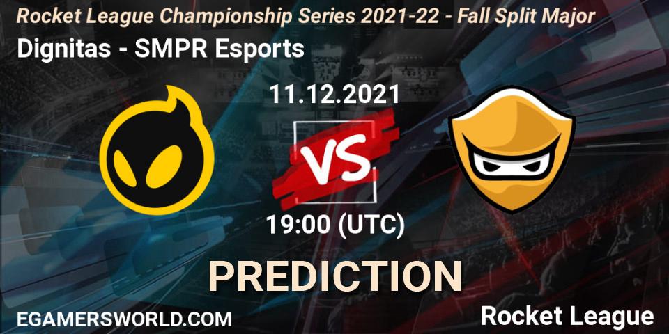 Pronóstico Dignitas - SMPR Esports. 11.12.21, Rocket League, RLCS 2021-22 - Fall Split Major