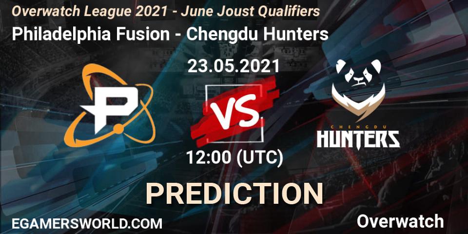 Pronóstico Philadelphia Fusion - Chengdu Hunters. 23.05.2021 at 12:00, Overwatch, Overwatch League 2021 - June Joust Qualifiers