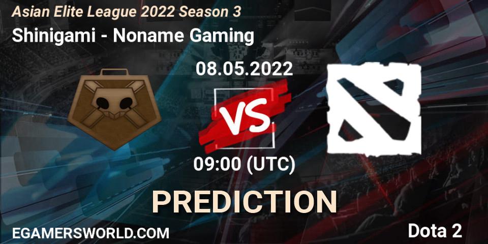 Pronóstico Shinigami - Noname Gaming. 08.05.2022 at 08:57, Dota 2, Asian Elite League 2022 Season 3