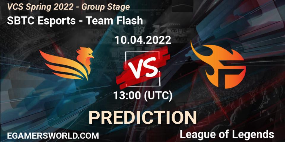 Pronóstico SBTC Esports - Team Flash. 09.04.2022 at 13:00, LoL, VCS Spring 2022 - Group Stage 