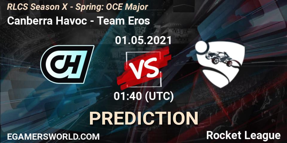 Pronóstico Canberra Havoc - Team Eros. 01.05.21, Rocket League, RLCS Season X - Spring: OCE Major