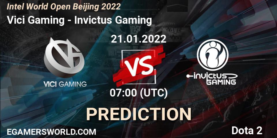 Pronóstico Vici Gaming - Invictus Gaming. 21.01.22, Dota 2, Intel World Open Beijing 2022