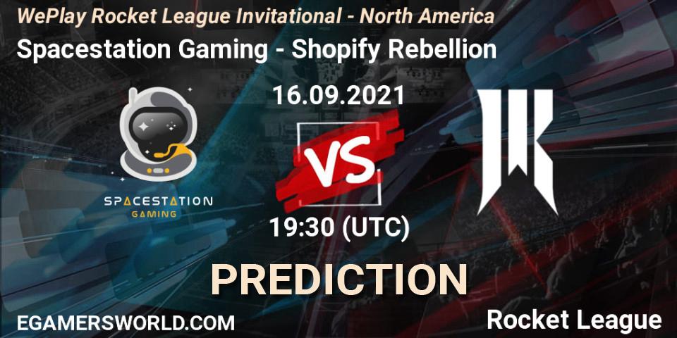 Pronóstico Spacestation Gaming - Shopify Rebellion. 16.09.2021 at 19:30, Rocket League, WePlay Rocket League Invitational - North America