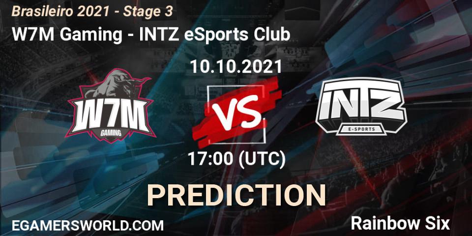 Pronóstico W7M Gaming - INTZ eSports Club. 10.10.2021 at 17:00, Rainbow Six, Brasileirão 2021 - Stage 3