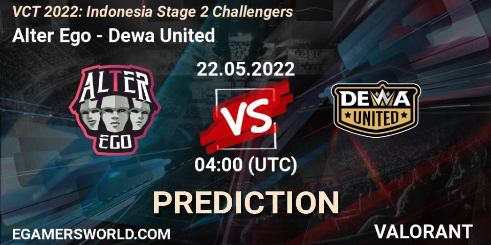 Pronóstico Alter Ego - Dewa United. 22.05.2022 at 04:00, VALORANT, VCT 2022: Indonesia Stage 2 Challengers