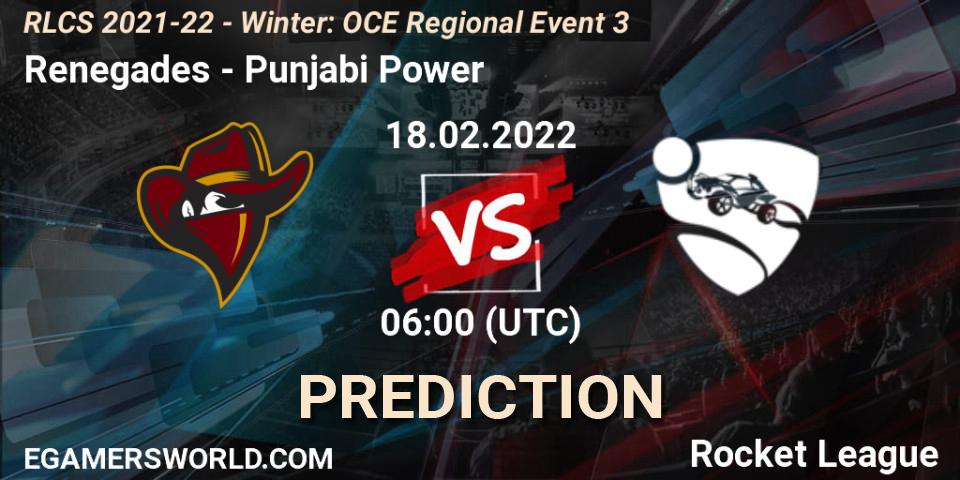 Pronóstico Renegades - The Kibbles. 18.02.2022 at 06:00, Rocket League, RLCS 2021-22 - Winter: OCE Regional Event 3