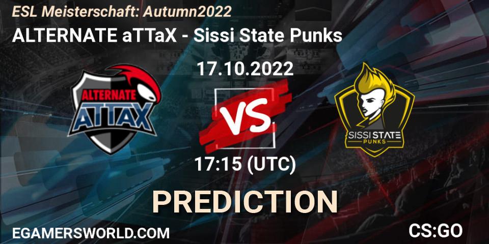 Pronóstico ALTERNATE aTTaX - Sissi State Punks. 17.10.2022 at 17:15, Counter-Strike (CS2), ESL Meisterschaft: Autumn 2022