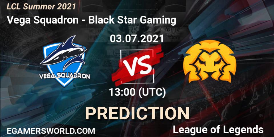 Pronóstico Vega Squadron - Black Star Gaming. 03.07.2021 at 13:00, LoL, LCL Summer 2021