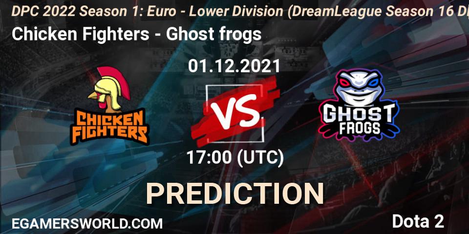 Pronóstico Chicken Fighters - Ghost frogs. 01.12.2021 at 16:55, Dota 2, DPC 2022 Season 1: Euro - Lower Division (DreamLeague Season 16 DPC WEU)