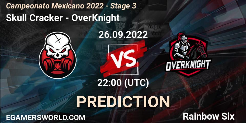 Pronóstico Skull Cracker - OverKnight. 26.09.2022 at 22:00, Rainbow Six, Campeonato Mexicano 2022 - Stage 3