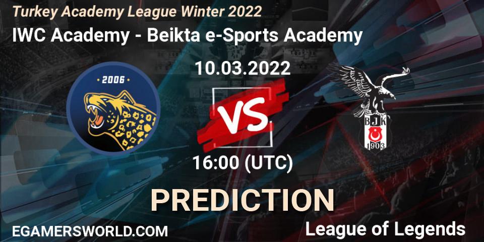 Pronóstico IWC Academy - Beşiktaş e-Sports Academy. 10.03.2022 at 16:00, LoL, Turkey Academy League Winter 2022