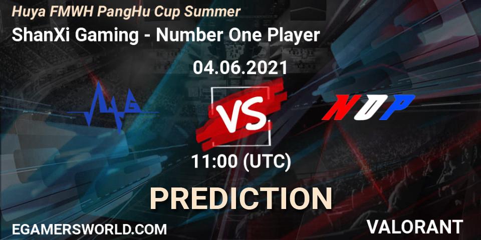 Pronóstico ShanXi Gaming - Number One Player. 04.06.2021 at 11:00, VALORANT, Huya FMWH PangHu Cup Summer