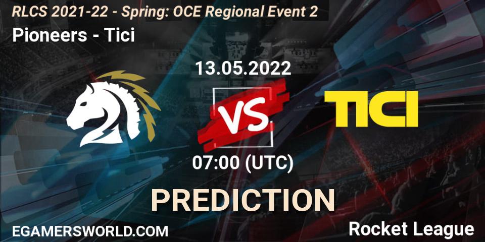 Pronóstico Pioneers - Tici. 13.05.2022 at 07:00, Rocket League, RLCS 2021-22 - Spring: OCE Regional Event 2