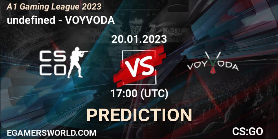 Pronóstico undefined - VOYVODA. 20.01.2023 at 17:00, Counter-Strike (CS2), A1 Gaming League 2023