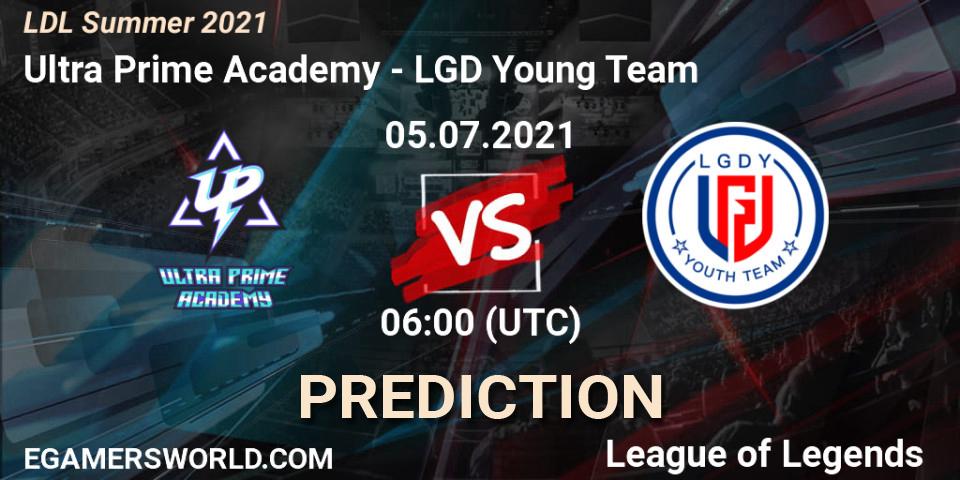Pronóstico Ultra Prime Academy - LGD Young Team. 05.07.2021 at 06:00, LoL, LDL Summer 2021