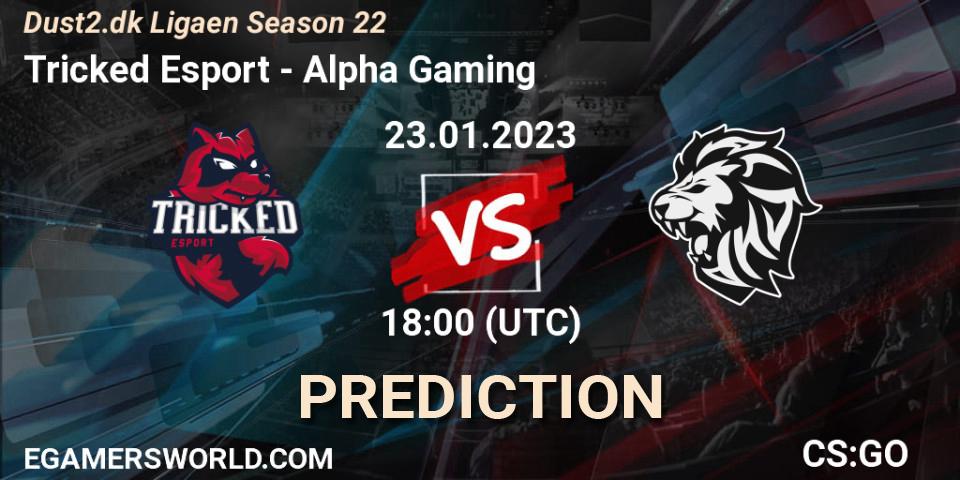 Pronóstico Tricked Esport - Alpha Gaming. 23.01.2023 at 18:00, Counter-Strike (CS2), Dust2.dk Ligaen Season 22