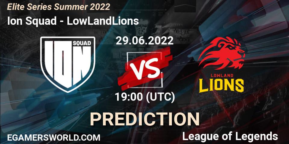Pronóstico Ion Squad - LowLandLions. 29.06.22, LoL, Elite Series Summer 2022
